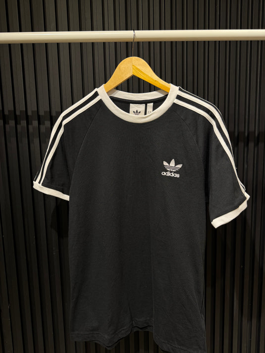 Camiseta Adidas Negro Blanco Originals Classics 3 Rayas