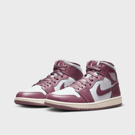 Jordan 1 Mid Women Pure Platinum